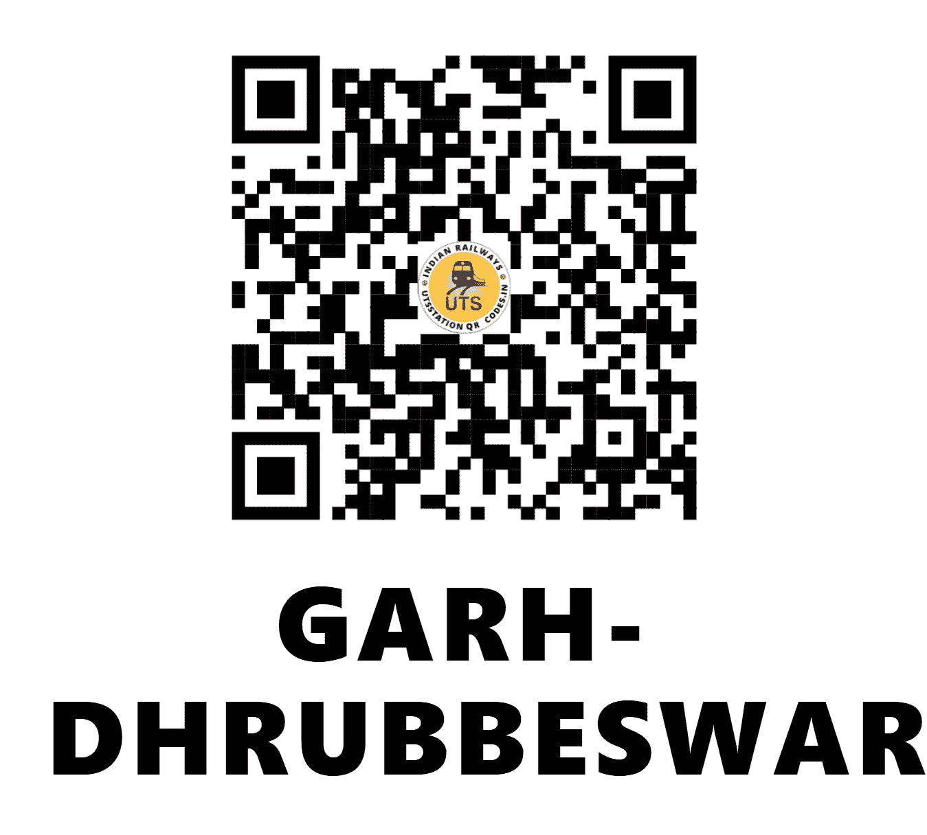 UTS QR Code for GARH-DHRUBBESWAR - GRB (SE - WEST BENGAL)